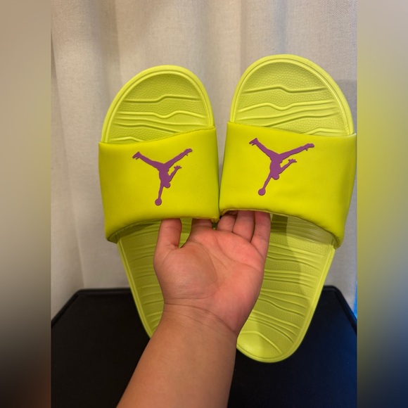 Jordan Neon Men Slides Sz13 - Picture 3 of 6